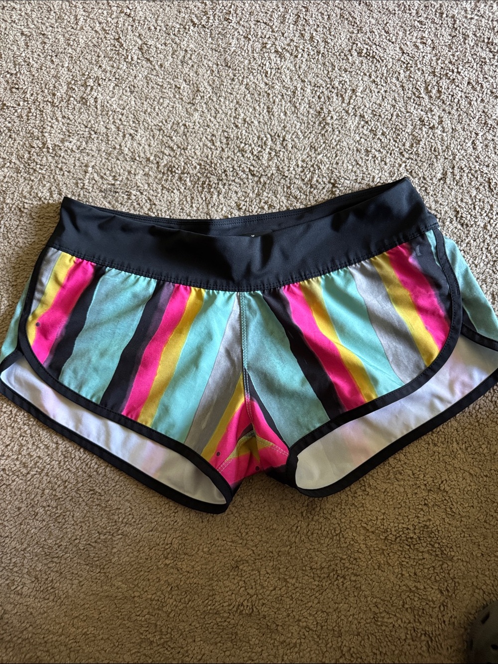 Hurley Women’s phantom Multi-Color Striped boardshorts